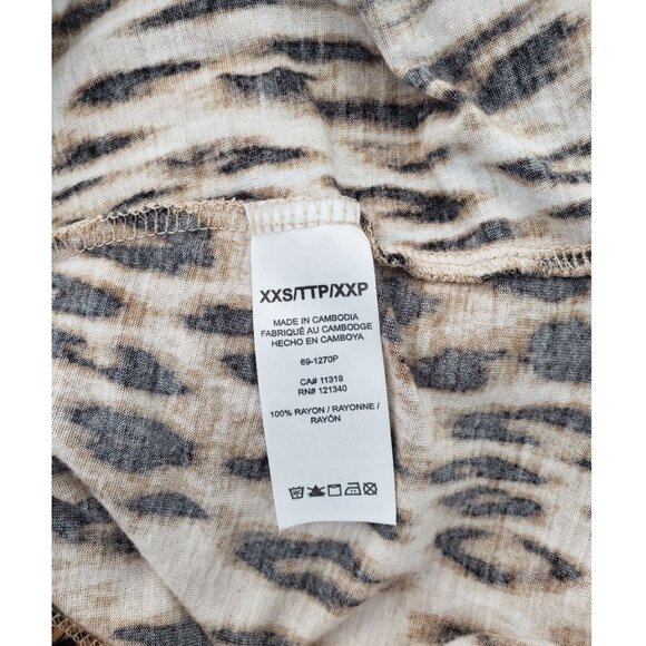 Dynamite Animal Print Racerback Tank top XXS EUC - Picture 5 of 8